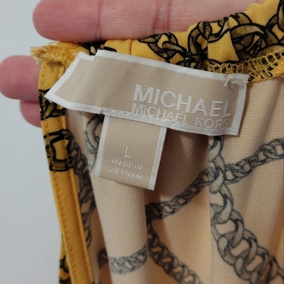 Michael Kors - Chain-Link Sleeveless Peplum Blouse - Picture 12 of 13